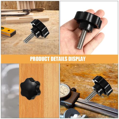 Hexagonal Handle Clamping Screw Knob for Patio Umbrella Parts T Track Bolts Replacement Hardware Ergonomic Grip 2.28X1.81X1.81In in Saudi Arabia