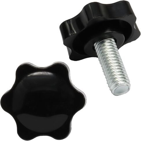 Waziaqoc 20 PCS 1/4-20 Inch Thread Knob, Plastic Star Shaped Nut, Jig Clamping Male Handle Tightening Screw Knobs for Replacing Umbrella Base, 1 Inch Length in Saudi Arabia