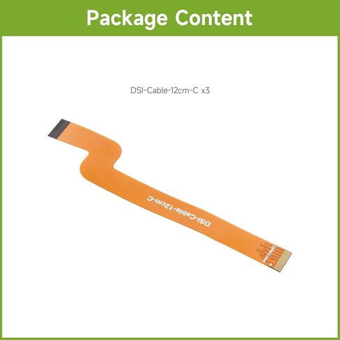 waveshare 3PCS DSI 12cm FPC Flexible Cable, Type C, FPC Cable with Bends Dual-Plug 22pin in Saudi Arabia