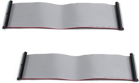 Fielect 2pcs IDC 64 Pin Connector Gray Wire Flat Ribbon Cable Connector Length 30cm 2.54mm Pitch in Saudi Arabia