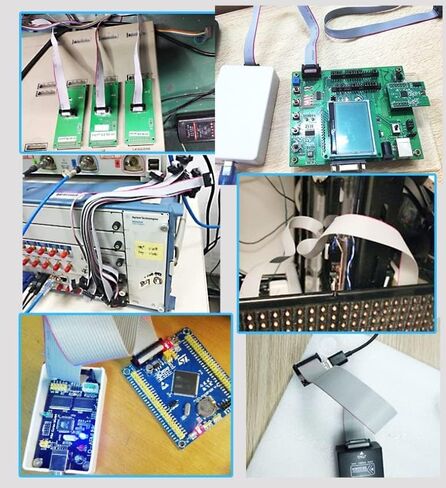 Fielect 2pcs IDC 64 Pin Connector Gray Wire Flat Ribbon Cable Connector Length 30cm 2.54mm Pitch in Saudi Arabia