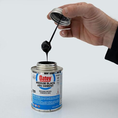 RecPro Medium Black ABS Cement 8 fl. oz. | RV Plumbing | Solvent Cement in Saudi Arabia