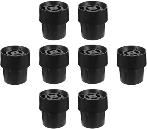 Garneck 8 Pack Non-Slip Trampoline Leg Covers - Durable Black Anti Slip Mats for Table Feet Protection Ideal for Outdoor Use and Enhanced Stability on Trampolines in Saudi Arabia