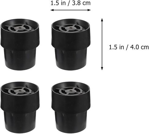 Garneck 8 Pack Non-Slip Trampoline Leg Covers - Durable Black Anti Slip Mats for Table Feet Protection Ideal for Outdoor Use and Enhanced Stability on Trampolines in Saudi Arabia