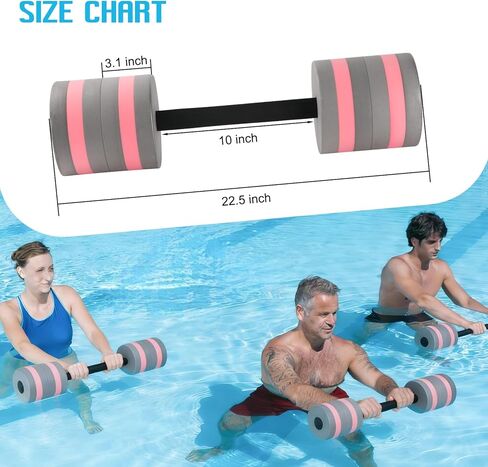 وزن الماء لتمارين حمام السباحة، معدات التمارين الرياضية المائية، دمبل أكوا عالي الكثافة للياقة البدنية، بار سباحة لفقدان الأوزان in Kuwait