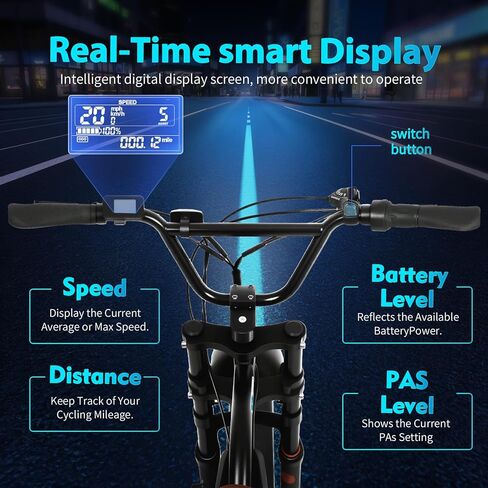 دراجة كهربائية للبالغين، بطارية 48 فولت/20 أمبير، محرك ذروة 1500 وات، دراجة كهربائية بإطار عريض 20 بوصة للجبال والثلج والرمال والطرق مع نظام تعليق هيدروليكي. دراجة ترابية كهربائية لجميع التضاريس in Kuwait