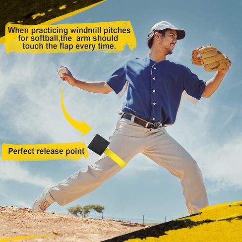 Shappy 2 Pcs Softball Pitching Training Aids 19.68 Inch Professional Softball Pitching Tools Elastic Circle Pitcher Belt Leg Wrapping Strap for Developing Correct Pitch Mechanics in Saudi Arabia