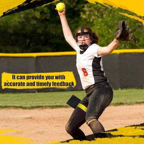 Shappy 2 Pcs Softball Pitching Training Aids 19.68 Inch Professional Softball Pitching Tools Elastic Circle Pitcher Belt Leg Wrapping Strap for Developing Correct Pitch Mechanics in Saudi Arabia