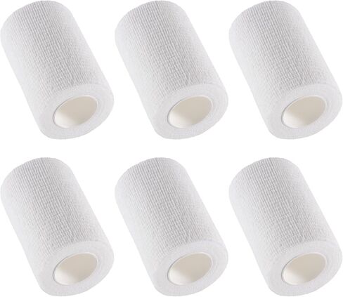 IndigoCase 6 لفات ضمادة لاصقة ذاتية اللصق مقاس 3 بوصة، شريط رياضي مرن باللون الأرجواني، غلاف بيطري، شريط معصم، ضمادة كبيرة للخيول، المفاصل، الركبة، الحيوانات الأليفة in Kuwait
