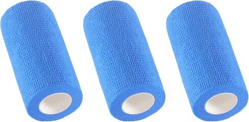 IndigoCase 6 Rolls Self Adhesive Bandage Wrap 4 Inch, White Color Elastic Athletic Tape, Vet Wrap, Wrist Tape, Large Bandage for Horses, Knuckle, Knee, Pets in Saudi Arabia