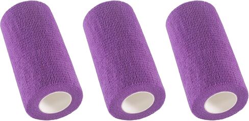 IndigoCase 6 Rolls Self Adhesive Bandage Wrap 4 Inch, White Color Elastic Athletic Tape, Vet Wrap, Wrist Tape, Large Bandage for Horses, Knuckle, Knee, Pets in Saudi Arabia