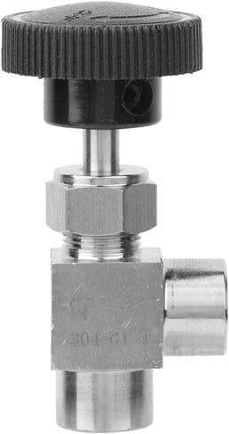 304 Stainless Steel BSPP Female Thread Angle Type Valve High Stop with Good Seal for Water Gas Oil Fuel in Kuwait