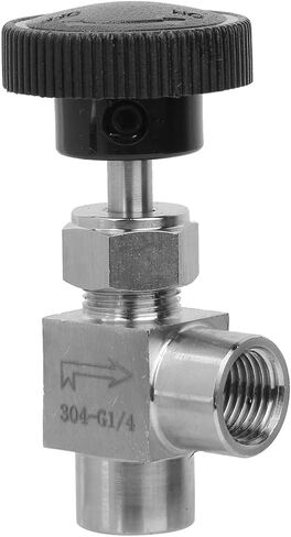 304 Stainless Steel BSPP Female Thread Angle Type Valve High Stop with Good Seal for Water Gas Oil Fuel in Kuwait