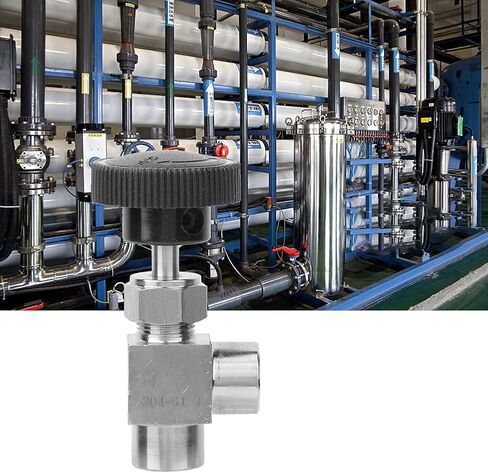 304 Stainless Steel BSPP Female Thread Angle Type Valve High Stop with Good Seal for Water Gas Oil Fuel in Kuwait