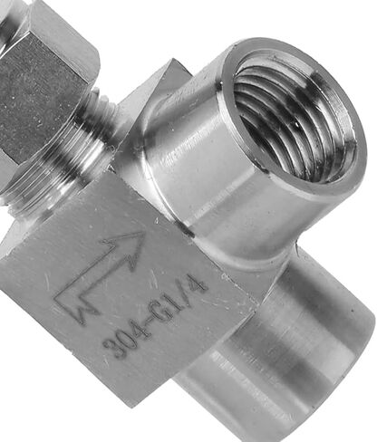 304 Stainless Steel BSPP Female Thread Angle Type Valve High Stop with Good Seal for Water Gas Oil Fuel in Kuwait