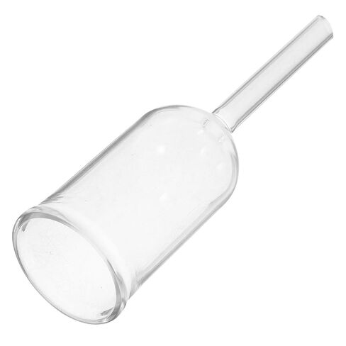 BESTYASH Glass Scientific Funnel for Laboratory Filtration, Round Bottom 32mm Diameter X 120mm Length, Borosilicate Glass Lab Funnel for Students and Experimental Use in Saudi Arabia