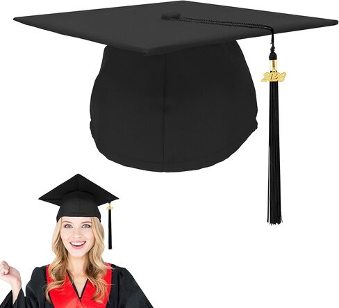 Graduation Cap with 2024 Tassel, Unisex Adult Graduation Cap for High School Bachelor in Kuwait