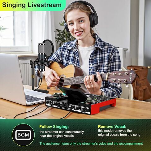 G10-P15 DJ & Podcast Equipment Bundle, Audio Interface with Cardioid Designer P15 Mic for Gamer and All-in-One DJ Mixer, Perfect for Live Streaming, Singing, YouTube, Gaming in Saudi Arabia