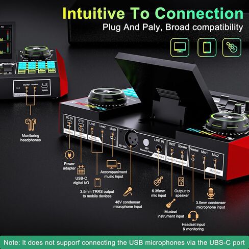 G10-P15 DJ & Podcast Equipment Bundle, Audio Interface with Cardioid Designer P15 Mic for Gamer and All-in-One DJ Mixer, Perfect for Live Streaming, Singing, YouTube, Gaming in Saudi Arabia