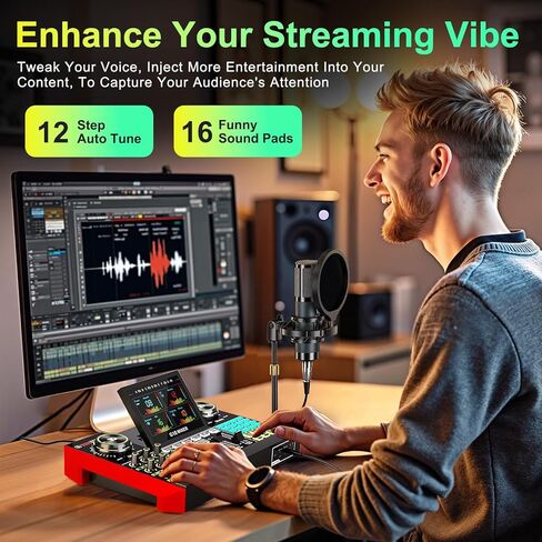 G10-P15 DJ & Podcast Equipment Bundle, Audio Interface with Cardioid Designer P15 Mic for Gamer and All-in-One DJ Mixer, Perfect for Live Streaming, Singing, YouTube, Gaming in Saudi Arabia