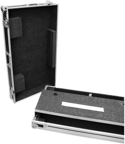 TBHOPUSQUADLT Flight Road Case with Laptop Shelf and Wheels DJ Controller Mobile Equipment Housing Storage Box - Heavy Duty 3/8-inch Plywood ATA Style Road Case with Removable Front Panel in Saudi Arabia