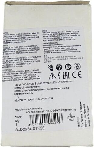 1 PCS New 3LD2254-0TK53 Factory Packing with Warranty 3LD22540TK53 in Saudi Arabia