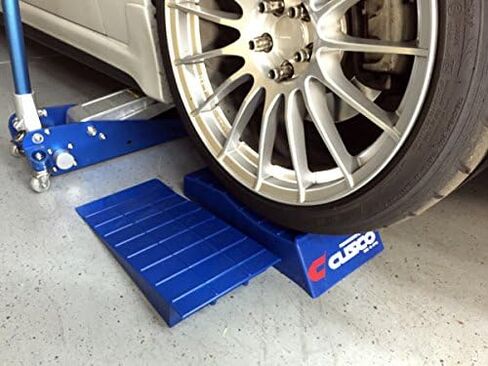 Cusco A517 SL99 Jack Assist Ramp Set Low Down Slope, 2 Pcs Separate Type - Blue in Kuwait