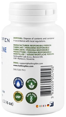 Methylene Blue Capsules | 10mg per Capsule | Ultra High Purity | USP Pharma Grade Ingredient - Third-Party Tested | 120 Veggie Capsules | Formaldehyde Free | Heiltropfen® in Kuwait