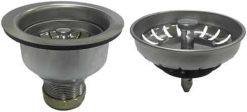 مصفاة سلة حوض المطبخ، الكروم المصقول، مصفاة كأس قفل الكرة in Kuwait