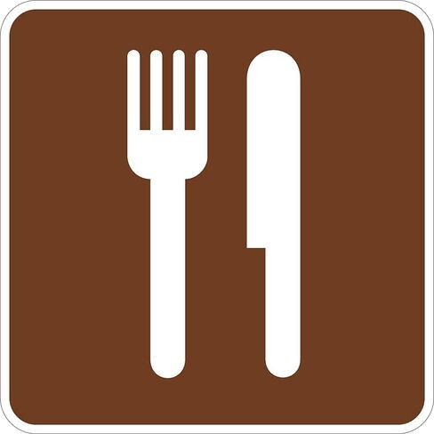 Restaurant/Food Symbol Sign (RS-019) in Saudi Arabia