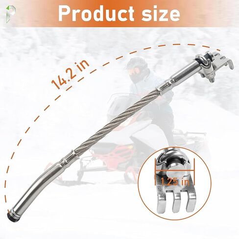 قطعتان من أداة خدش الجليد على الجليد مع مخلب متوافقة مع Polaris Arctic Cat Ski-Doo العكسي وغير العكسي مجهزة بارتفاعات المسار 2-1/2 بوصة in Kuwait