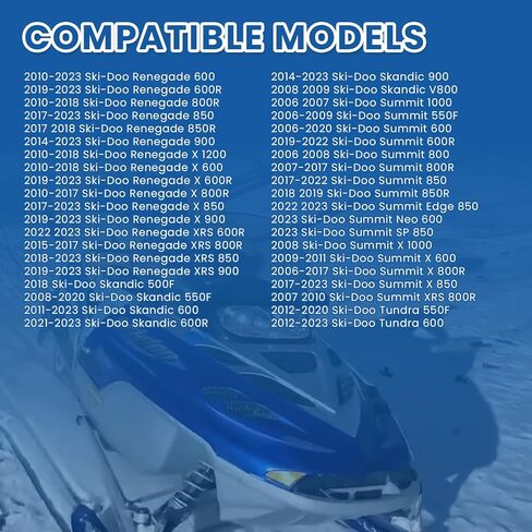 قطعتان من مجاري الكربيد 4 بوصة متوافقة مع Ski-Doo 2006-2023 Pilot Skis DS وDS-2 وDS-3، تناسب 2006-2023 MXZ 600، 2019-2023 Backcountry 600R / 850 / X 850 / X-RS 850 (كربيد 4 بوصة) in Saudi Arabia