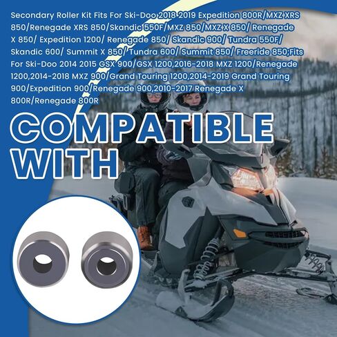 Secondary Roller Kit Compatible with Ski-Doo 2008-2022 REV-XP, XS, XR, XM SnowmobilesM, Fits for Ski-Doo Gen 4 with QRS Secondary Clutch in Saudi Arabia
