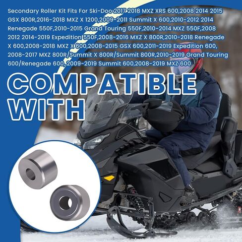 Secondary Roller Kit Compatible with Ski-Doo 2008-2022 REV-XP, XS, XR, XM SnowmobilesM, Fits for Ski-Doo Gen 4 with QRS Secondary Clutch in Saudi Arabia