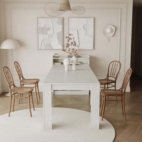 Modern Expandable Dining Table with Storage in Kuwait