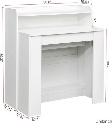 Modern Expandable Dining Table with Storage in Kuwait