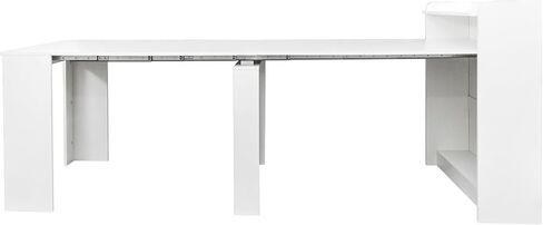 Modern Expandable Dining Table with Storage in Kuwait