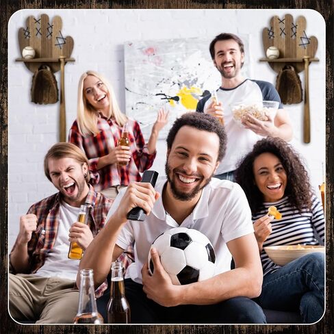 حامل مضرب بيسبول ورف عرض الكرة رف تثبيت على الحائط رف تذكارات رياضية خشبية ومقتنيات رف تخزين ريفي عائم منظم تخزين in Saudi Arabia