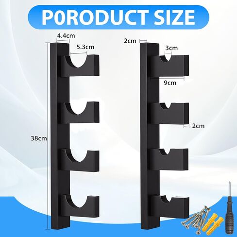 4 Deck Baseball Bat Display Wall Mount Rack Wooden Baseball Bat Holder Horizontal Hanger Stand Bracket with Protective Liner for Softball Sports Memorabilia Collectibles Souvenirs in Saudi Arabia