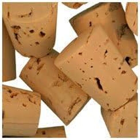 WidgetCo Size 7 Cork Stoppers, Standard Grade, Regular Length, Tapered Corks (Qty 25) in Saudi Arabia