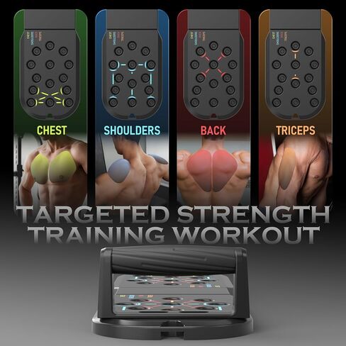 لوح رفع اللياقة البدنية، معدات التمارين الرياضية المنزلية، 20 في 1 مقابض شريط تمرين الضغط للأرضية، معدات تدريب القوة للرجال in Kuwait