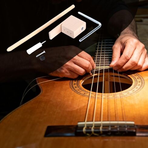 دبابيس جسر الجيتار، مجموعة إصلاح جسر الجيتار الصوتي، دبابيس الجيتار الصوتية المتوافقة مع إصدار تثبيت برغي AN3694، أدوات Luthier للجيتار تعزز حجم لوحة الصوت in Kuwait