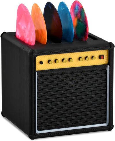صندوق حامل لقطات الجيتار، حامل عرض اختيار الجيتار، حامل مكبر صوت على شكل بيك k مع 5 قطع جيتا آر، للتخزين والعرض، هدية لعازفي الجيتار in Kuwait