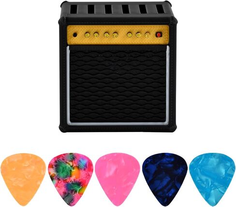 صندوق حامل لقطات الجيتار، حامل عرض اختيار الجيتار، حامل مكبر صوت على شكل بيك k مع 5 قطع جيتا آر، للتخزين والعرض، هدية لعازفي الجيتار in Kuwait