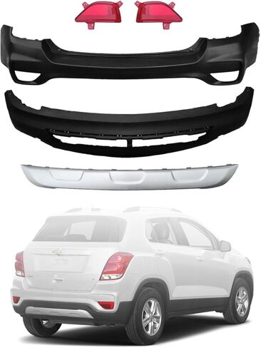 Trax Front Cover Cover Grille Kit Presenting لعام 2017 2018 2019 2020 2021 CHE-V-RO-let Trax LS LT ، Premier Sport Utility 4-Door ، W/Upper Lower Grill ، W/Valance Skid Plate in Kuwait