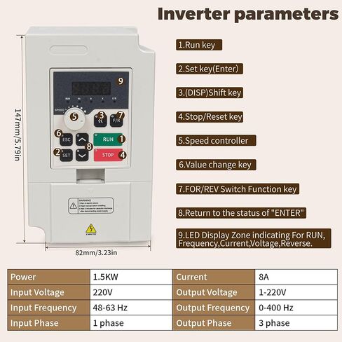 RATTMMOTOR 800W مجموعة محرك المغزل، محرك مغزل 65 مم مبرد بالماء 0.8KW 220V 400HZ+1.5KW VFD 220V أحادي إلى 3 مراحل عاكس محرك تردد متغير + حامل مغزل 65 مم + كوليت ER11 + مضخة مياه 80 وات in Saudi Arabia