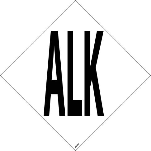 NMC DCL136 رمز ملصق NFPA الوطني، Alk، 6 بوصة (5/Pk)، Ps Vinyl (عبوة من 5) in Saudi Arabia