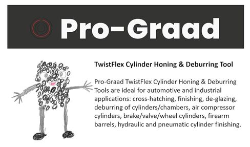 TwistFlex 1/2" 180SC Cylinder Hone | 0.5" (12.7mm) Flexible Cylinder Honing & Deburring Tool for Hole Diameters 0.46"- 0.51" | Silicon Carbide 180 Grit | 1 Pack in Saudi Arabia