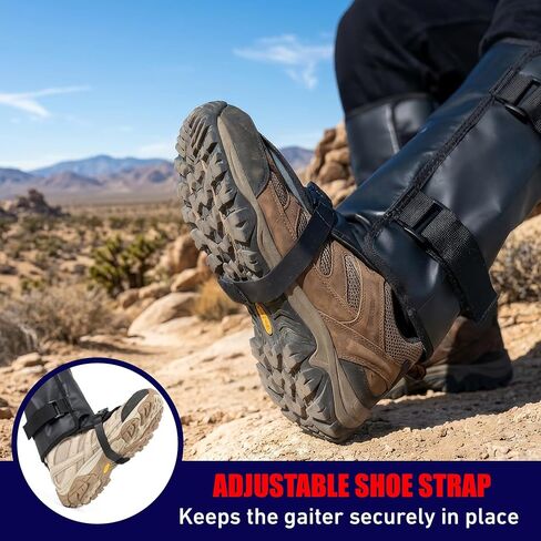 Nomad Leg Gaiters for Men/Women, 2PCS Waterproof, Reflective Ankle/Leg Guard for Hunting, Hiking Lightweight Adjustable Leg Protection Gaiters for Climbing, Trekking, Gardening, Fishing, Backpacking in Kuwait