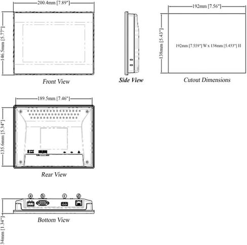 MT8072iP HMI Touch Screen 7 inch Human Machine Interface in Kuwait